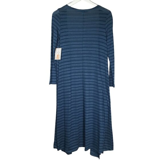 𝅺nwt LuLaRoe XS Small Sarah Cardigan Blue Long Sleeve Mid Calf Pockets Sw… - Picture 6 of 6